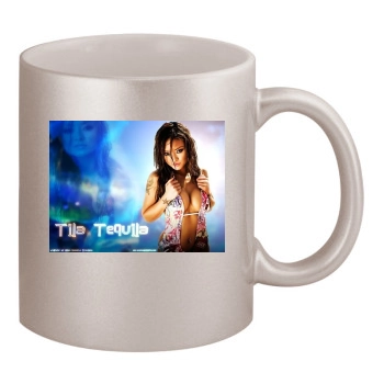 Tila Tequila 11oz Metallic Silver Mug