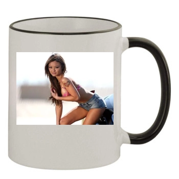 Tila Tequila 11oz Colored Rim & Handle Mug