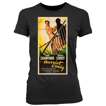 Harriet Craig (1950) Women's Junior Cut Crewneck T-Shirt