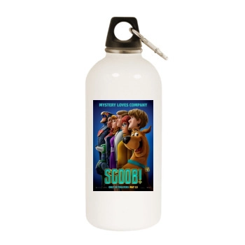 Scoob! (2020) White Water Bottle With Carabiner