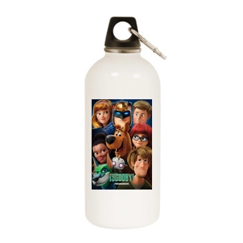 Scoob! (2020) White Water Bottle With Carabiner