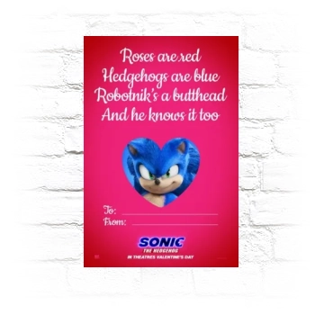 Sonic the Hedgehog (2020) Metal Wall Art