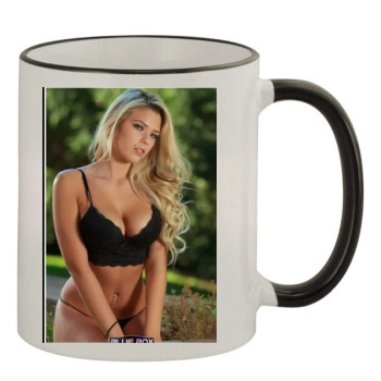 Anais Rizzo 11oz Colored Rim & Handle Mug