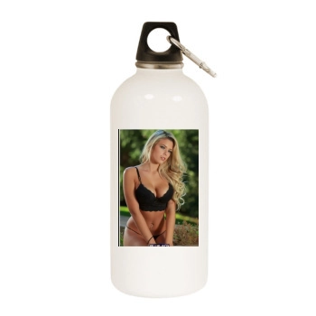 Anais Rizzo White Water Bottle With Carabiner