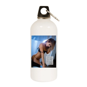 Anais Rizzo White Water Bottle With Carabiner