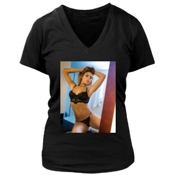 Anais Rizzo Women's Deep V-Neck TShirt