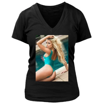 Anais Rizzo Women's Deep V-Neck TShirt