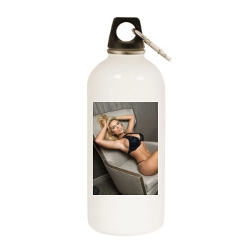 Anais Rizzo White Water Bottle With Carabiner