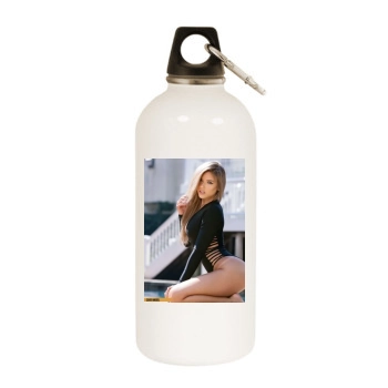 Anais Rizzo White Water Bottle With Carabiner