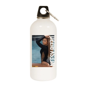 Anais Rizzo White Water Bottle With Carabiner