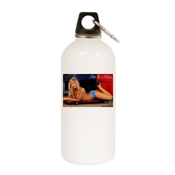 Anais Rizzo White Water Bottle With Carabiner