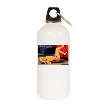 Anais Rizzo White Water Bottle With Carabiner