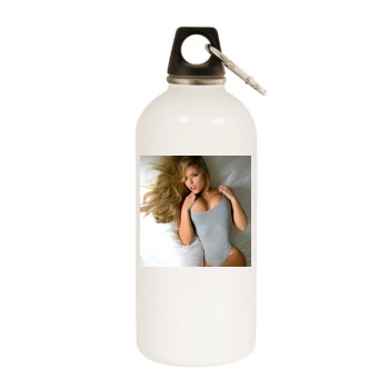 Anais Rizzo White Water Bottle With Carabiner