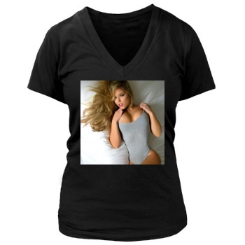 Anais Rizzo Women's Deep V-Neck TShirt