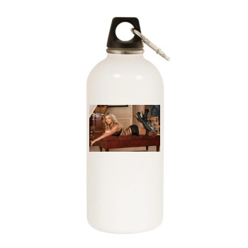 Anais Rizzo White Water Bottle With Carabiner