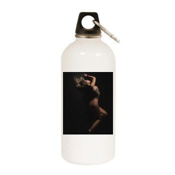 Anais Rizzo White Water Bottle With Carabiner