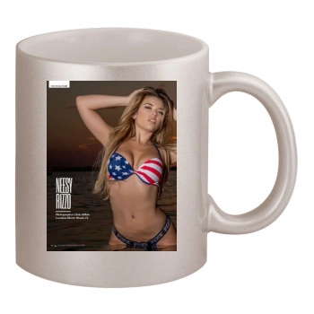 Anais Rizzo 11oz Metallic Silver Mug