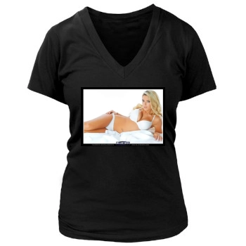 Anais Rizzo Women's Deep V-Neck TShirt