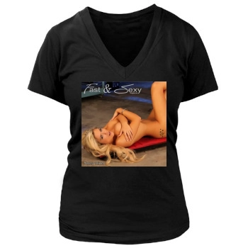 Anais Rizzo Women's Deep V-Neck TShirt