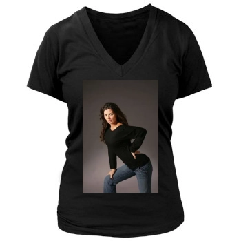 Ali Landry Women's Deep V-Neck TShirt