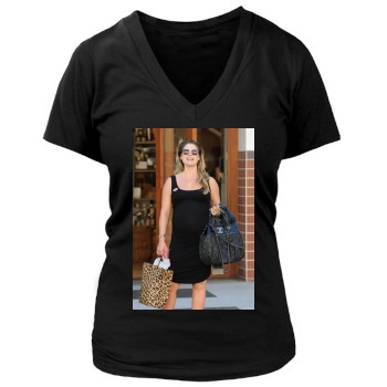 Ali Larter Women's Deep V-Neck TShirt