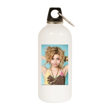 Alyson Michalka White Water Bottle With Carabiner