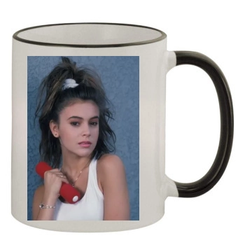 Alyssa Milano 11oz Colored Rim & Handle Mug