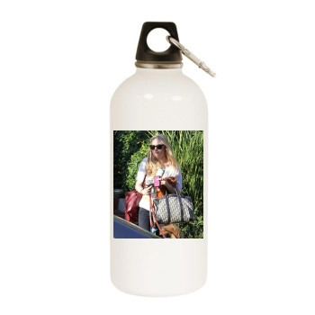 Amanda Seyfried White Water Bottle With Carabiner