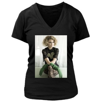 AnnaLynne McCord Women's Deep V-Neck TShirt