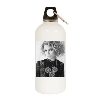 AnnaLynne McCord White Water Bottle With Carabiner