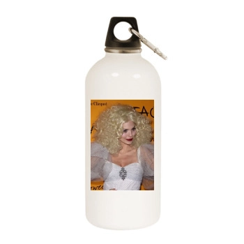 AnnaLynne McCord White Water Bottle With Carabiner