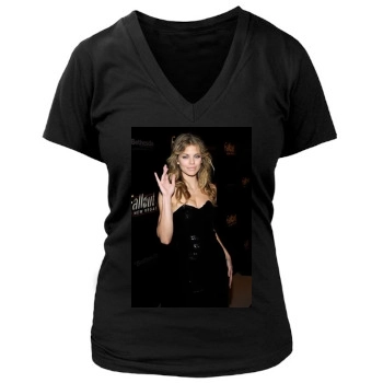 AnnaLynne McCord Women's Deep V-Neck TShirt