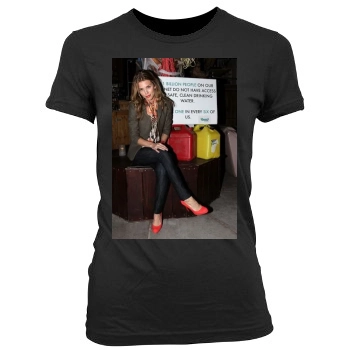 AnnaLynne McCord Women's Junior Cut Crewneck T-Shirt