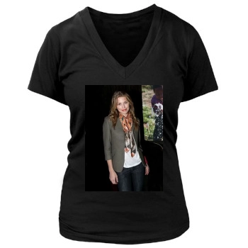 AnnaLynne McCord Women's Deep V-Neck TShirt