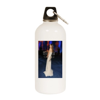 Elizabeth Hurley White Water Bottle With Carabiner