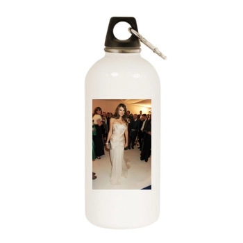 Elizabeth Hurley White Water Bottle With Carabiner