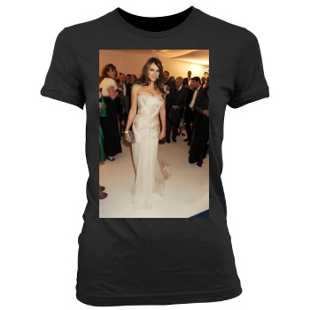 Elizabeth Hurley Women's Junior Cut Crewneck T-Shirt