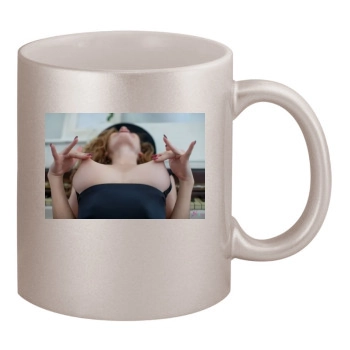 Gillian Barnes 11oz Metallic Silver Mug