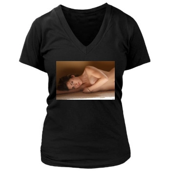 Gillian Barnes Women's Deep V-Neck TShirt