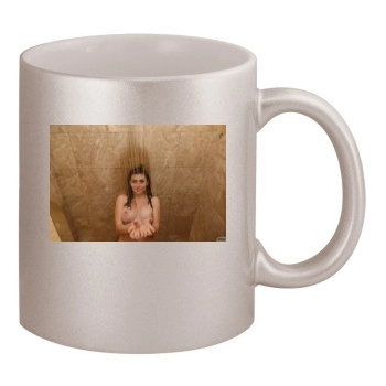 Gillian Barnes 11oz Metallic Silver Mug