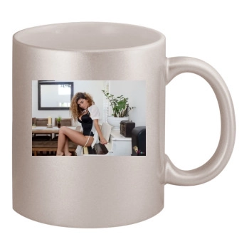 Gillian Barnes 11oz Metallic Silver Mug