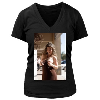 Gillian Barnes Women's Deep V-Neck TShirt