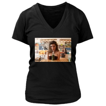 Gillian Barnes Women's Deep V-Neck TShirt