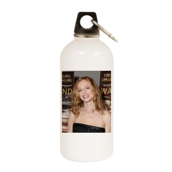 Heather Graham White Water Bottle With Carabiner