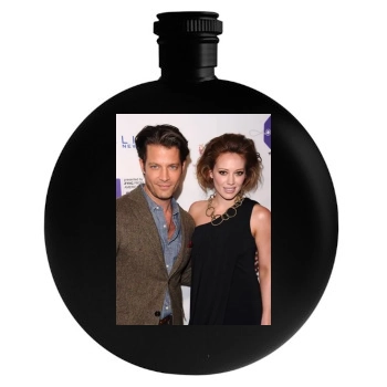 Hilary Duff Round Flask