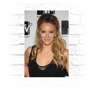 Hilary Duff Metal Wall Art