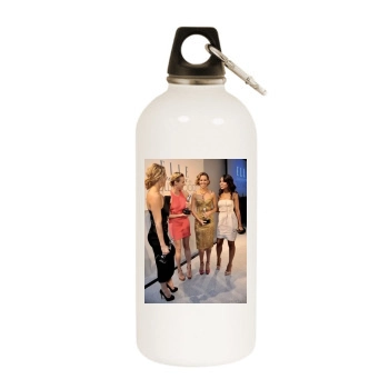 Hilary Swank White Water Bottle With Carabiner