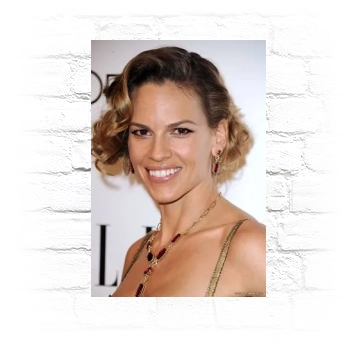 Hilary Swank Metal Wall Art