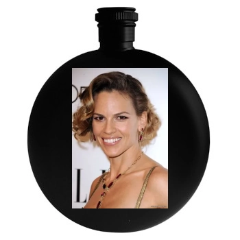 Hilary Swank Round Flask