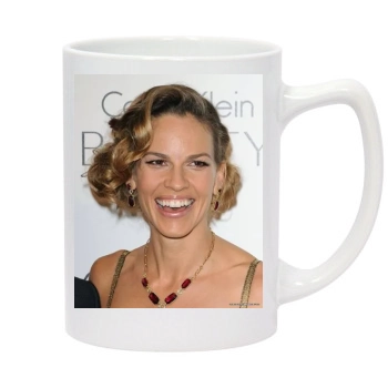 Hilary Swank 14oz White Statesman Mug